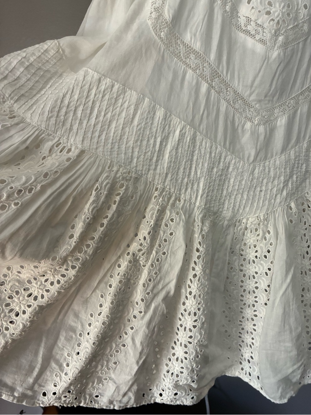 LoveShackFancy Garrison Dress | Eyelet Cottagecore Coquette Romantic Bridal 2 - Picture 13 of 16